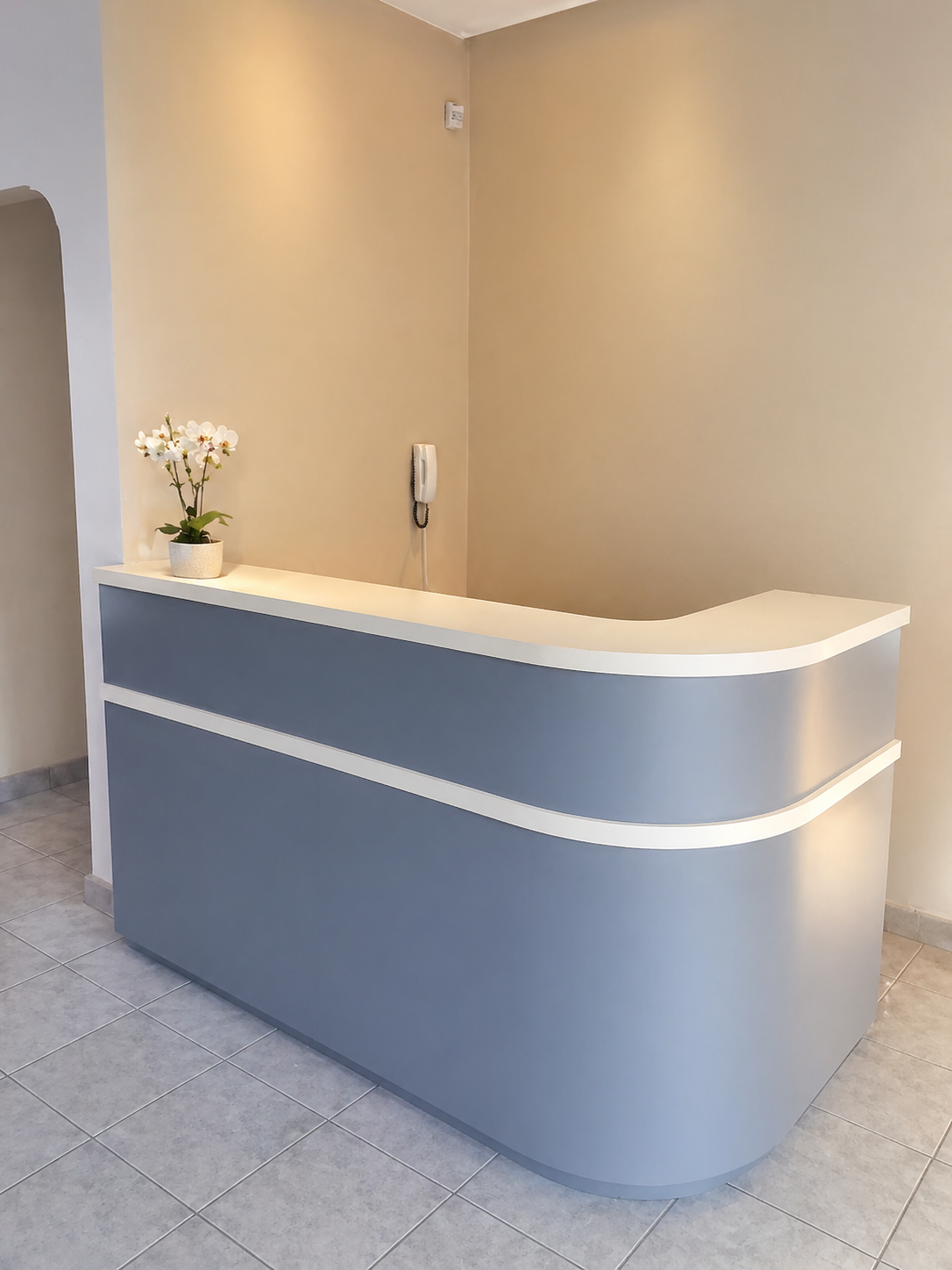 Recepção da clínica odontológica